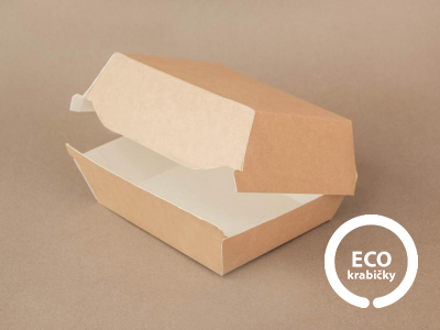 Papierový hamburger box 155×125×70 mm