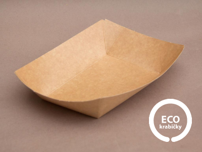  Eco kraft podnos 20,5×14,8×4,6 cm (20 OZ)