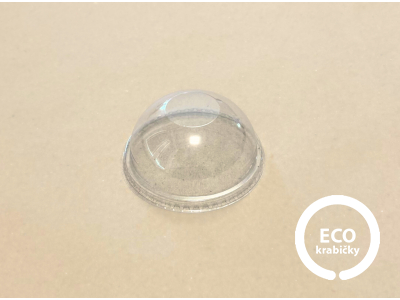 Ekologické R-PET viečko Ø 99 mm – vypuklé bez otvoru