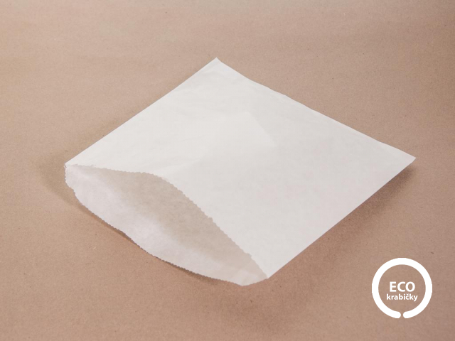 Papierové vrecko biele 17,8x17,8 cm
