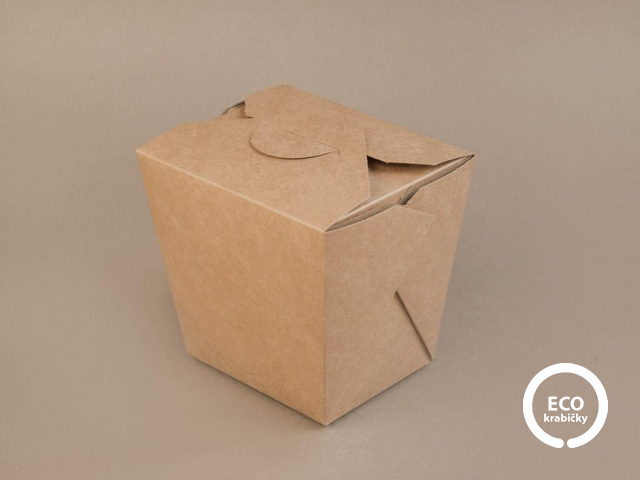 Papierový NOODLE box hnedý 950 ml 