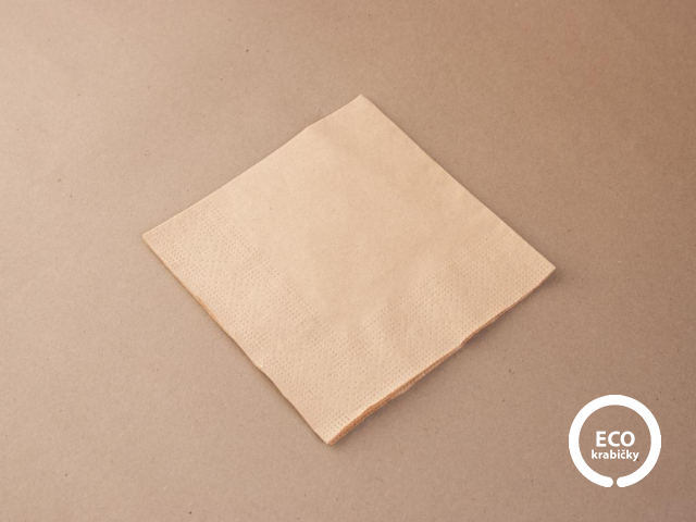 Papierové servítky prírodné 24 cm