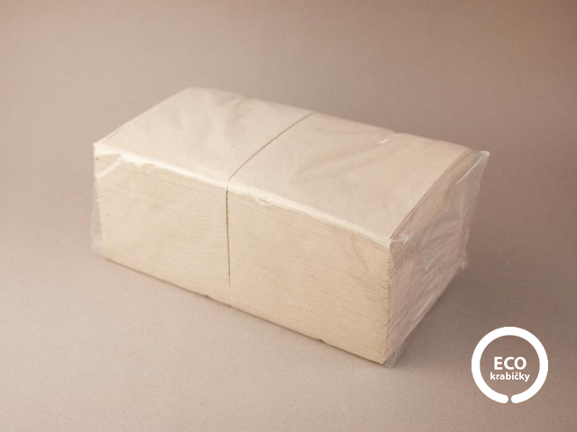Papierové servítky prírodné 2-vrstvové 33 cm