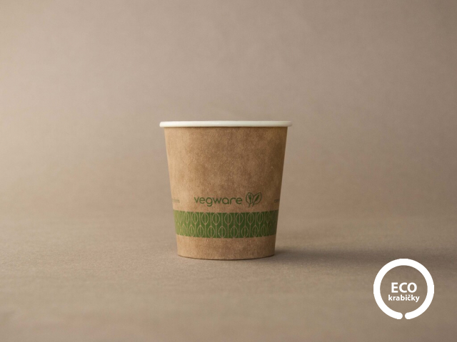 Papierový kelímok na horúci nápoj hnedý 114 ml/4 oz