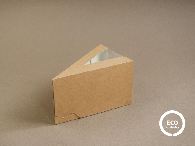 Papierová krabička na 1 ks torty VEĽKÁ 14,4 x 8 x 9 cm