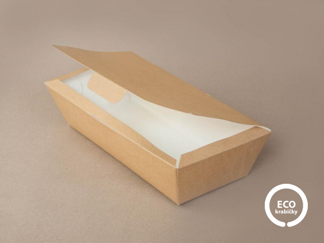 HOT DOG box hnedý 22×9,5×6 cm