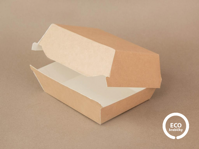 Papierový hamburger box 155×125×70 mm