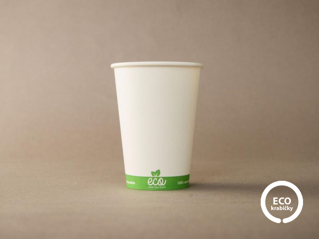 Papierový kelímok ECO CUP biely 180 ml/7 oz