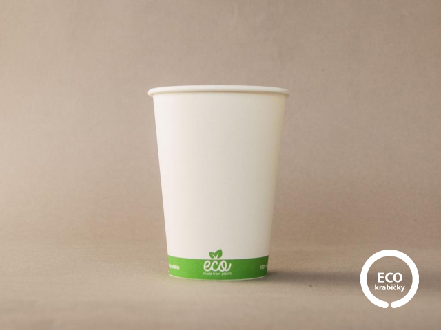 Papierový kelímok ECO CUP biely 300 ml/12 oz