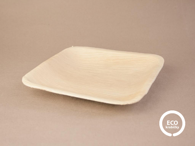 Palmový tanier 18×18 cm/7"