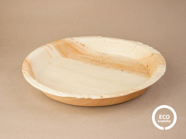 Palmový tanier kruh hlboký Ø 25,5 cm/10"