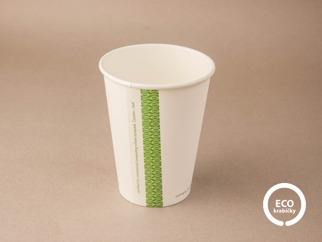 Papierový kelímok na horúci nápoj biely 340 ml/12 oz