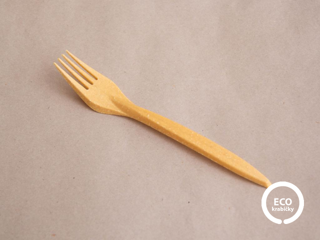 Drevoplastová WPC vidlička 18 cm