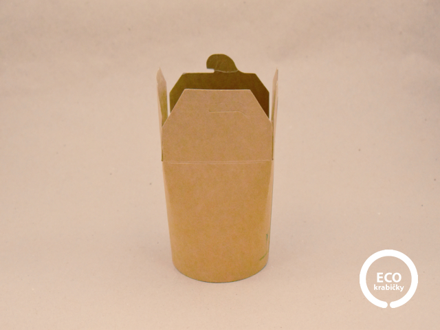 Papierový NOODLE box hnedý 800 ml