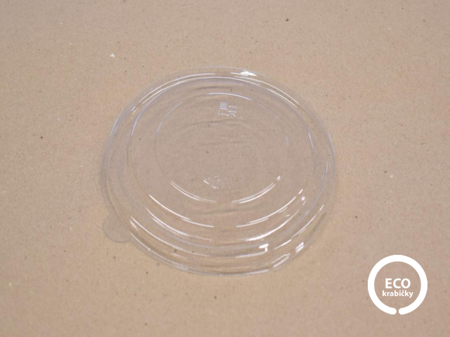 Viečko na šalátové misky plastové ploché priehľadné Ø 15 cm