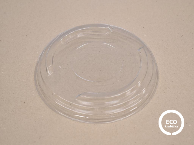 Viečko na šalátové misky plastové ploché priehľadné Ø 18,4 cm
