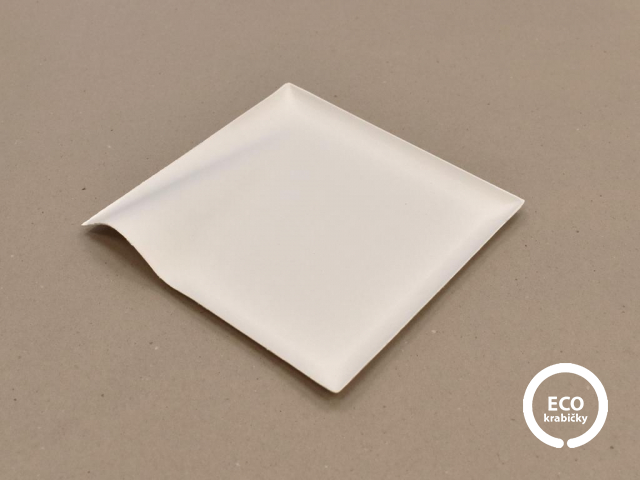 Designový tanier WAVE z cukrové trstiny 20,5 x 20,5 cm